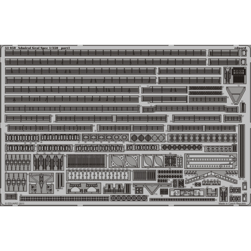 Photo of Eduard 53050 Admiral Graf Spee 1/350 photo-etched detail set for Academy model