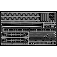 Photo of Eduard 53011 USS New Jersey 1/350 photo etched detail set for Tamiya model kit contents