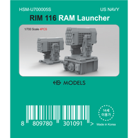 Photo of RIM-116 RAM Launcher 1/700 scale 3D printed resin model set by HS Model HSM-U700005S