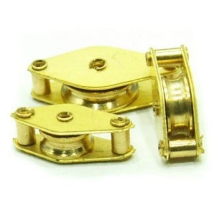 Photo of Single Sheave Block RB Model 00230 made of brass, 7.5mm for ship model rigging