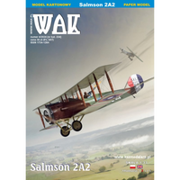 Photo of Salmson 2A2 American reconnaissance aircraft card model in 1:33 scale from WAK Publishing