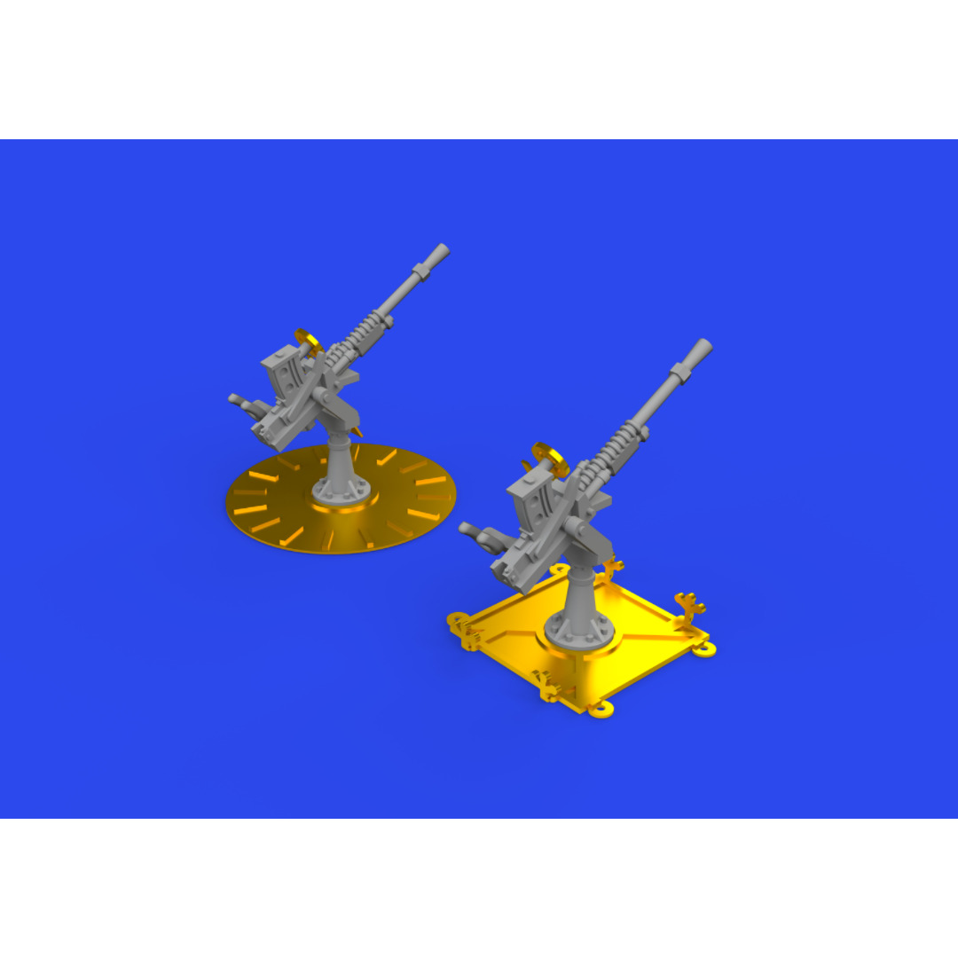 Photo of Eduard 653019 IJN Type 96 25mm single AA gun set 1/350 Brassin 3D printed parts