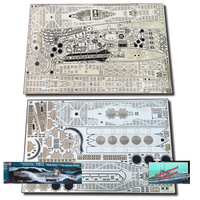 Photo of photo-etched deck and detail set for German U-Boat Type VIID 1:72 Revell 05015 RC Subs 031
