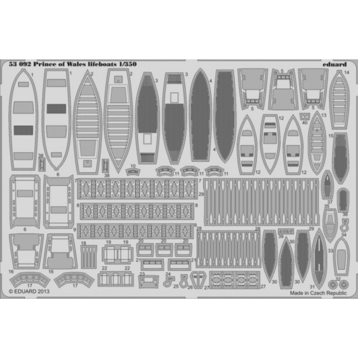 Prince of Wales lifeboats (Tamiya) 1:350 Eduard 53092