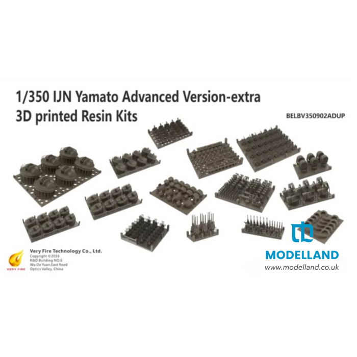 IJN Yamato Advanced Version Extra 3D Printed Resin 1:350 Very Fire (BELBV350902ADUP)