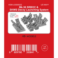 Photo of Mk.36 SRBOC and SKWS Decoy Launching System 1/350 scale resin set by HS Model HSM-U350052S