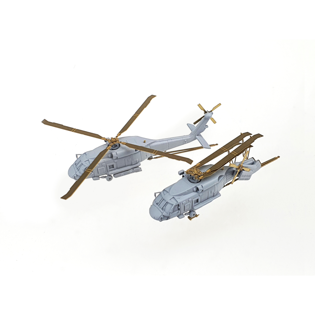 Photo of SH-60F Ocean Hawk 1/350 scale 3D printed resin model kit by HS Model with decals and photo etch