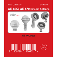 Photo of OE-82C / OE-570 SATCOM Antenna Set 1/350 scale 3D printed resin model by HS Model