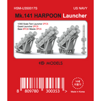 Photo of Mk.141 Harpoon Missile Launcher Set 1/350 scale resin model parts by HS Model