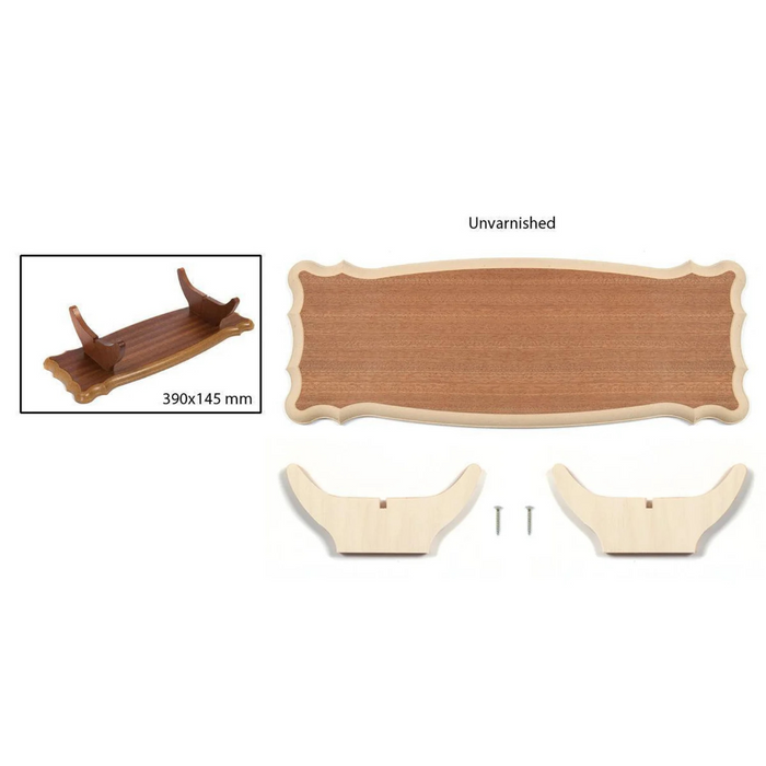 Photo of OcCre Wooden Display Stand (390x145mm, 19105) – unvarnished wooden base for model ships.