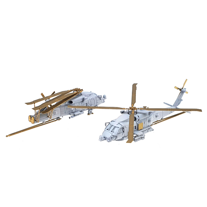 Photo of MH-60R Sea Hawk 1/350 scale model by HS Model with resin parts, photo-etch and decals