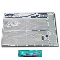 Photo of photo-etched brass deck detail set for USS GATO submarine 1:72 Revell 05047 by RCSubs