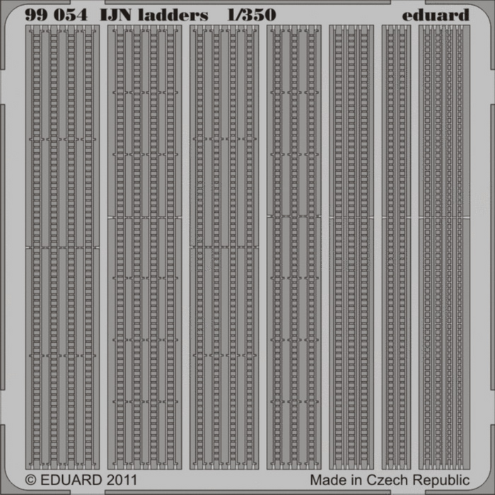 Photo of Eduard 99054 IJN Photo-Etched Ladders 1:350 scale brass detail set for Imperial Japanese Navy ship models