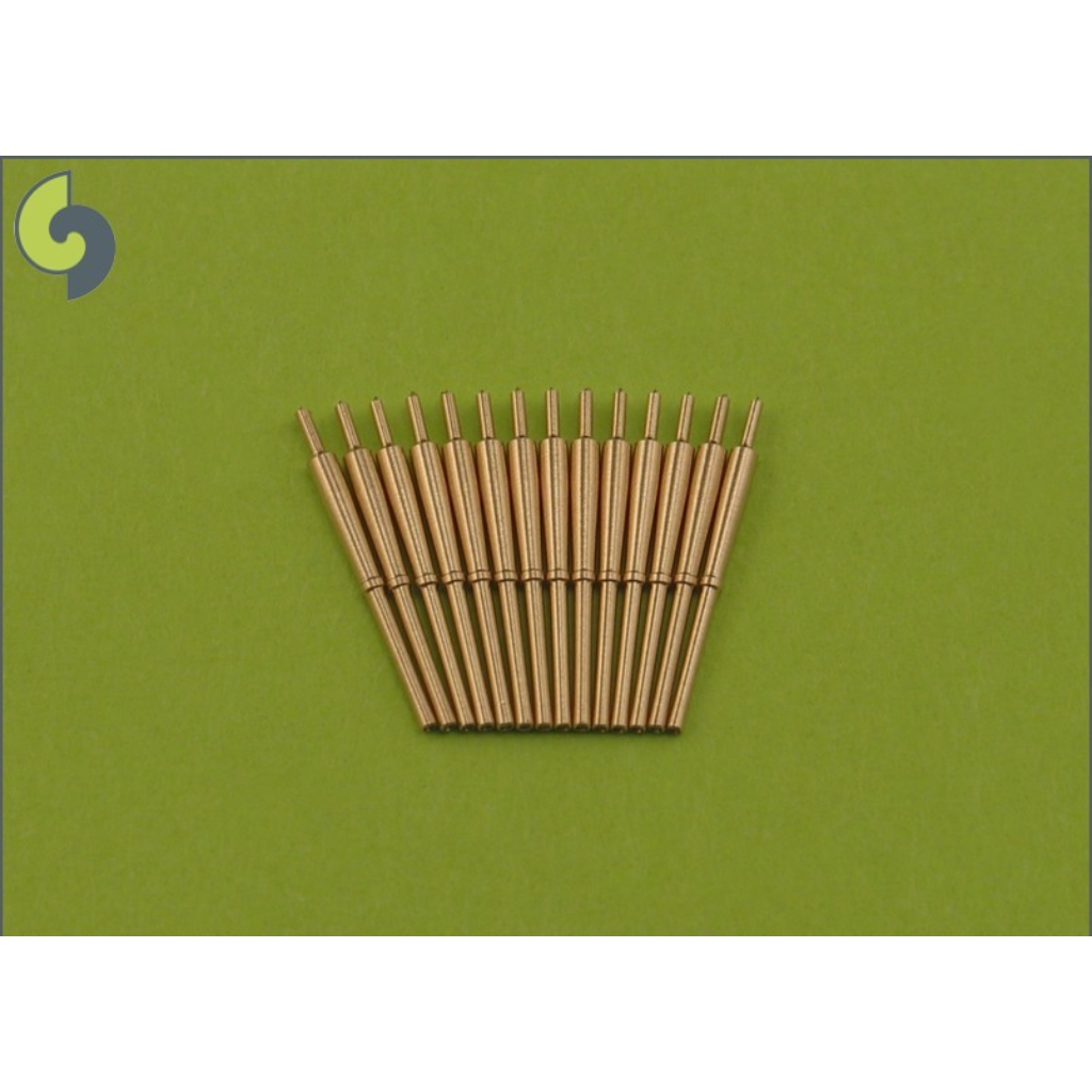 Photo of Master 1:400 British 4in/45 QF HA Mk XVI brass barrels set SM-400-002 for WWII Royal Navy ship models