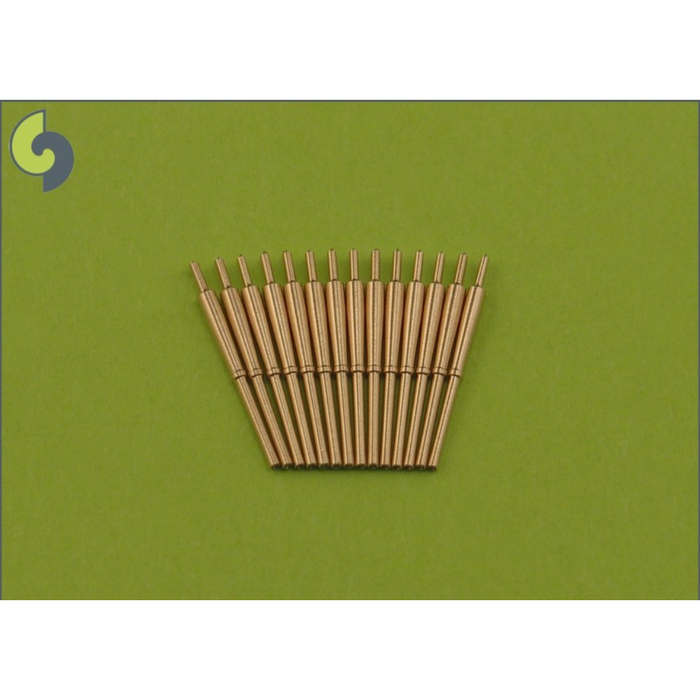 Photo of Master 1:400 British 4in/45 QF HA Mk XVI brass barrels set SM-400-002 for WWII Royal Navy ship models
