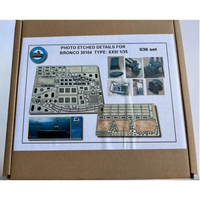 Photo of German U-Boat Type XXIII detail set with photo-etched and 3D printed resin parts for Bronco 35104 scale 1:35 submarine model