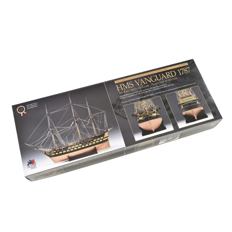Photo of the Amati HMS Vanguard 1:72 wooden model kit (B1300,04) – British Royal Navy 74-gun ship from the Battle of the Nile
