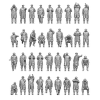Photo of 1:144 scale Royal Navy personnel in bad weather gear – ION Models Set R144-002