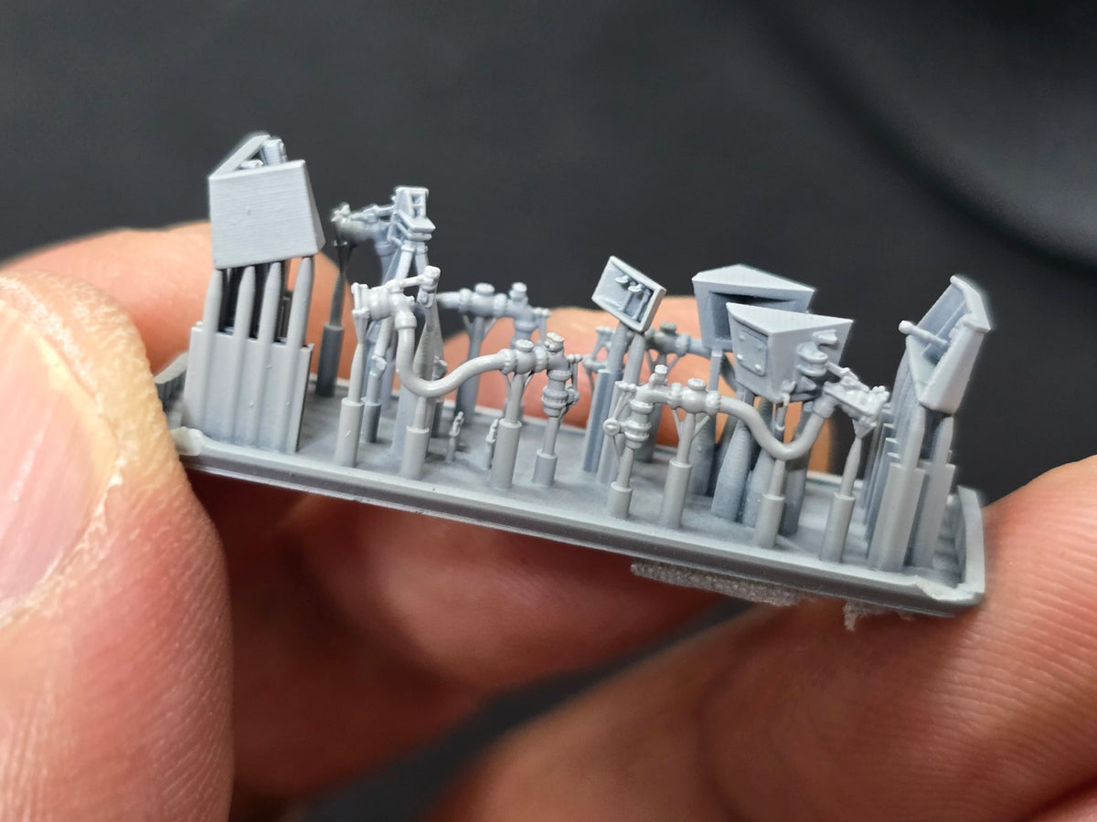Photo of fuel probe connector set for Arleigh Burke Class destroyer 1:350 scale by HS Model (4 pcs)