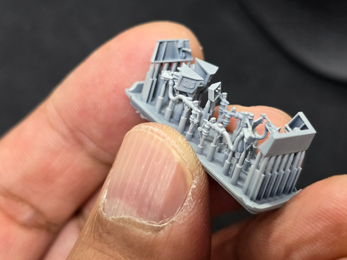Photo of fuel probe connector set for Arleigh Burke Class destroyer 1:350 scale by HS Model (4 pcs)