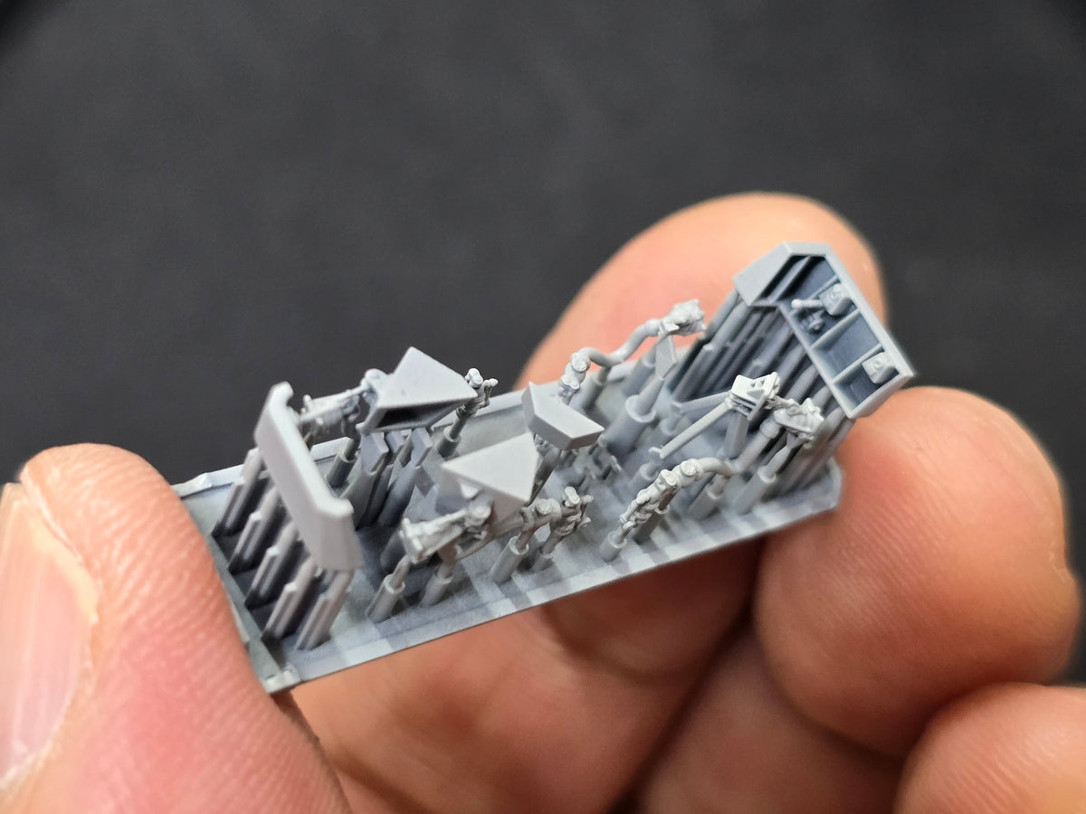 Photo of fuel probe connector set for Arleigh Burke Class destroyer 1:350 scale by HS Model (4 pcs)