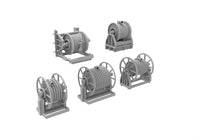 Photo of Fire Fighting Hose Reel & Fueling Hose Reel Set 1:200 HS Model HSM-U200054S resin parts