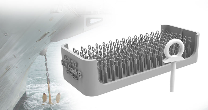 Photo of Hull Hook Type B 180 Pcs 1:200 HS Model HSM-U200060S ship detailing set