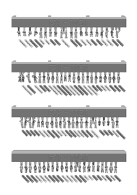 Photo of Kriegsmarine 1/700 scale 3D printed resin crew figures on battleship deck