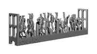Photo of 1:144 scale WWII Kriegsmarine resin figures from ION Models, set of 36 unpainted German Navy crew for ship dioramas.