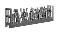 Photo of 36 detailed unpainted resin WWII German Kriegsmarine crew figures in 1:144 scale from ION Models Set 2 (K144-003)