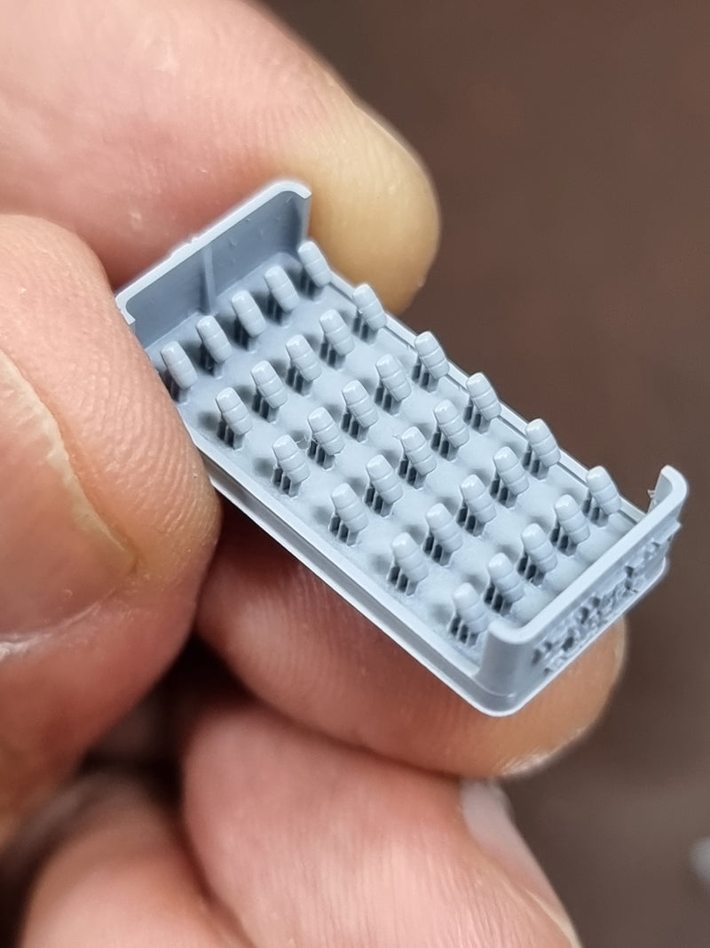 Photo of US Navy Inflatable Life Raft Mk.6 1:700 scale resin model set by HS Model, showing detailed 3D printed rafts for Late Cold War naval ships.