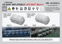 Photo of US Navy Inflatable Life Raft Mk.7 Mod.1/2 1/350 scale resin model set by HS Model HSM-U350019S