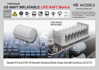 Photo of US Navy Inflatable Life Raft Mk.8 1:350 resin detail set by HS Model HSM-U350020S