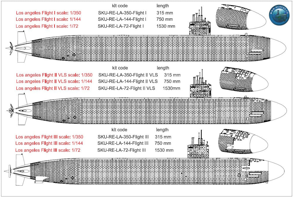Photo of USS Los Angeles Class Resin Submarine Model 1:144 Scale