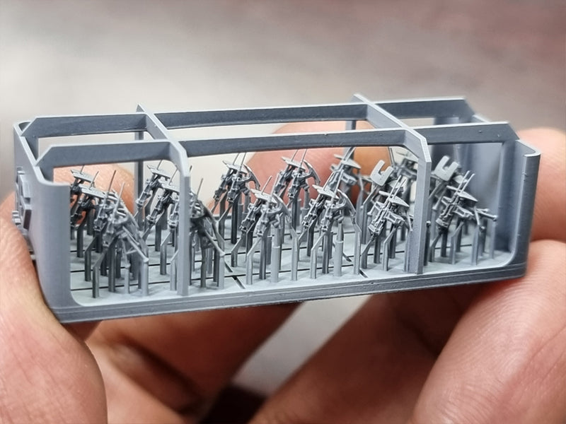 Photo of 12.7mm M2 Machine Gun with Shield 1/350 scale resin set by HS Model