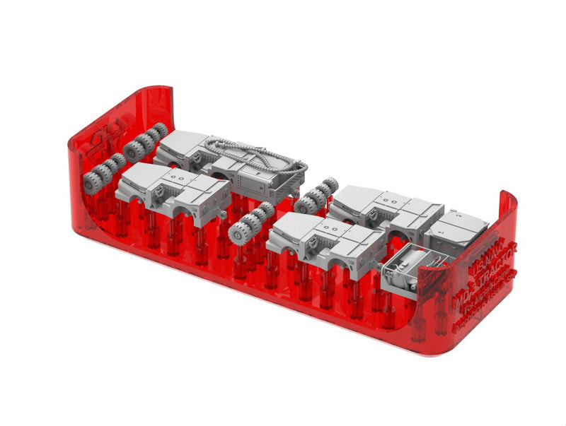 Photo of HS Model US Navy MD-3 Tractors short and long type 1/350 scale resin set with photo-etched parts