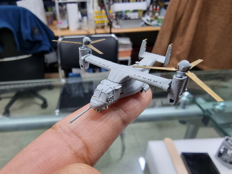 Photo of MV-22B Osprey 1/350 scale resin model kit by HS Model HSM-U350041S