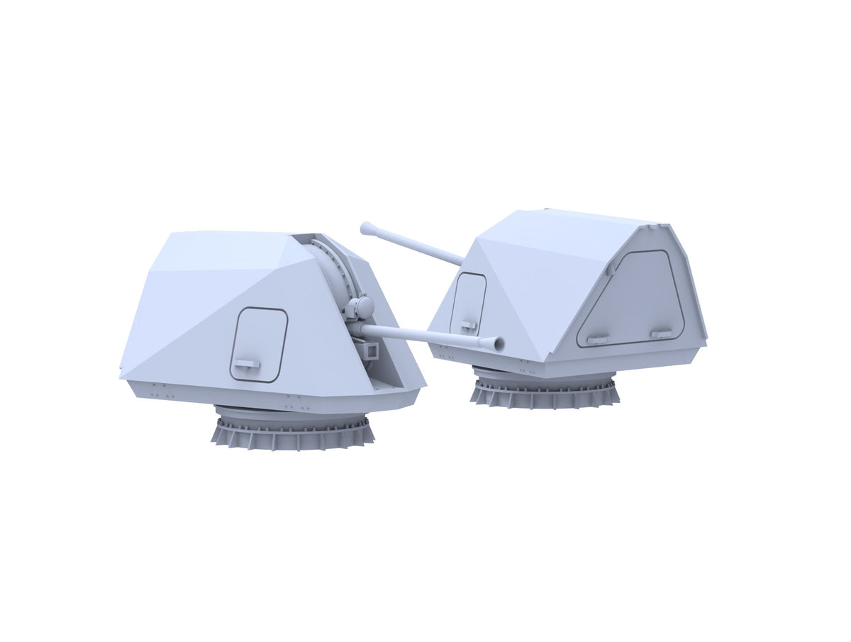 Photo of Mk.110 57mm/70cal Naval Gun 1:700 scale 3D printed resin model by HS Model