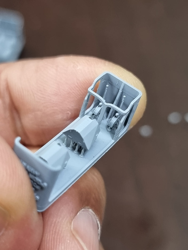 Photo of Mk.110 57mm/70cal Naval Gun 1:700 scale 3D printed resin model by HS Model