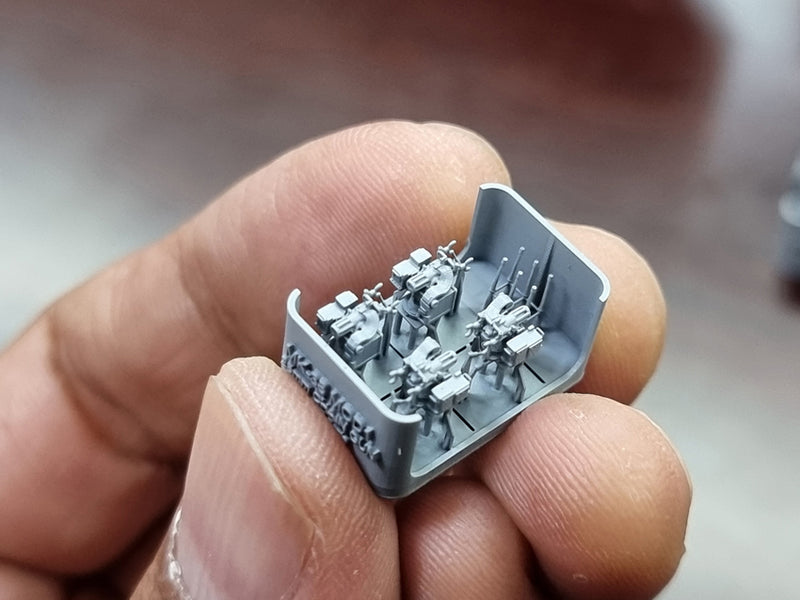 Photo of Mk-38 25mm Machine Gun System MOD1 1/350 scale resin model set by HS Model HSM-U350058S