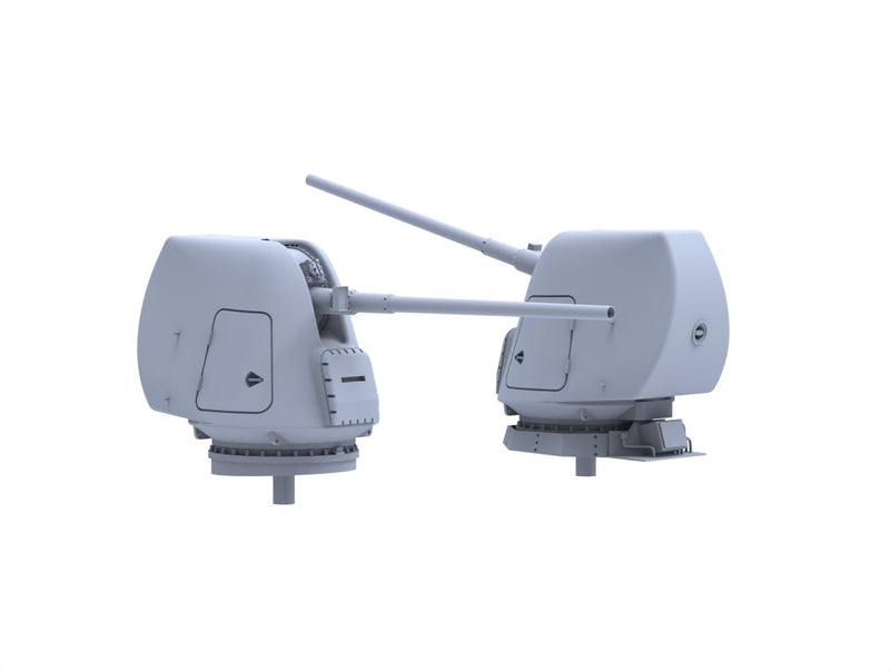 Photo of Mk.45 Mod 2 5inch/54 62 Cal Naval Gun Set 1:700 Scale 3D printed resin model by HS Model HSM-U700016S