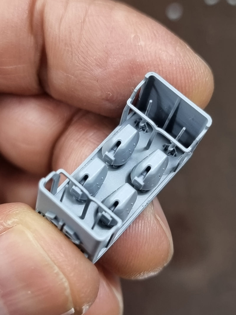 Mk.45 Mod2 5inch/54, 62cal Naval Gun (4pcs) 1:700 HS Model (HSM-U700016S)