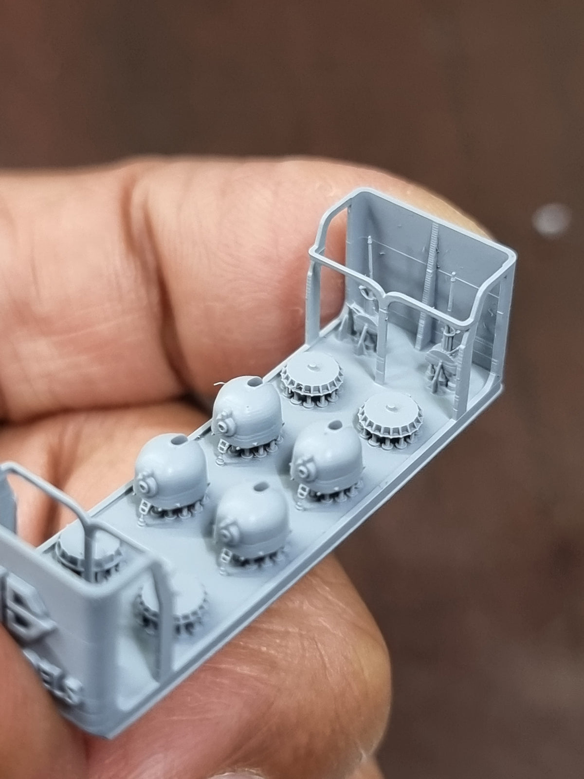 Photo of Mk.75 76mm/62cal Naval Gun 1:700 scale 3D printed resin model set by HS Model
