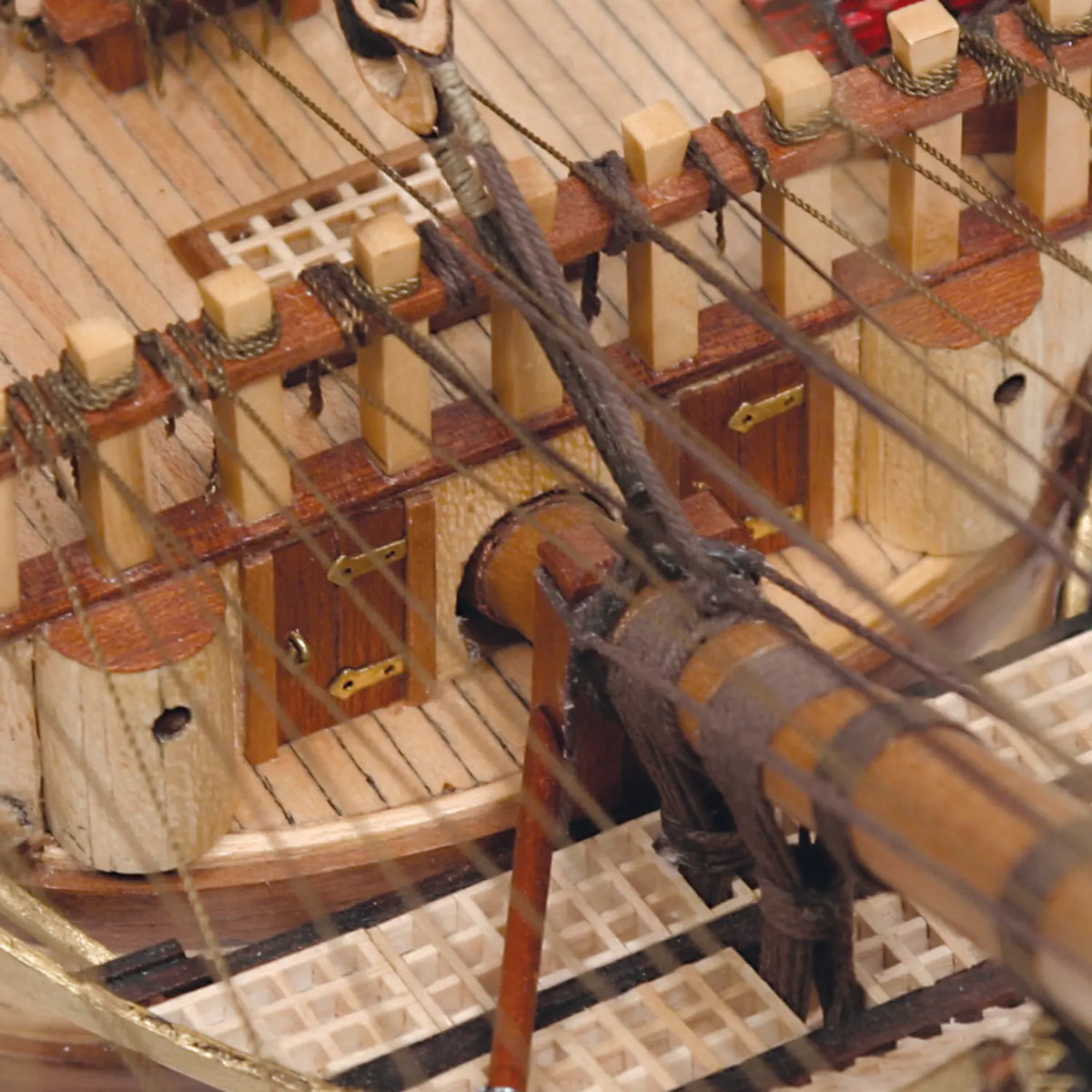 Photo of OcCre Santísima Trinidad wooden model ship kit 1:90 scale, detailed Spanish warship model