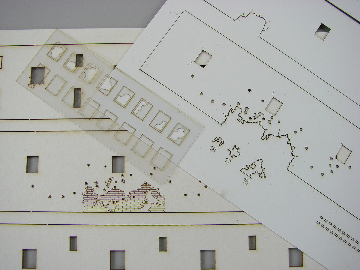 Photo of Old Workshop 1:87 Scale Vessel Railway Miniatures Laser-Cut Card Model Kit assembled building