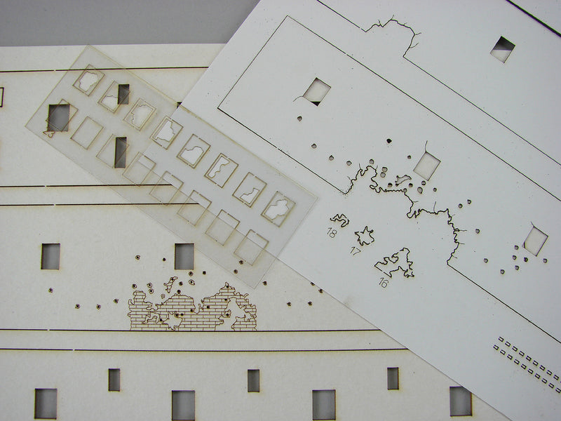 Photo of Old Workshop 1:87 Scale Vessel Railway Miniatures Laser-Cut Card Model Kit assembled building