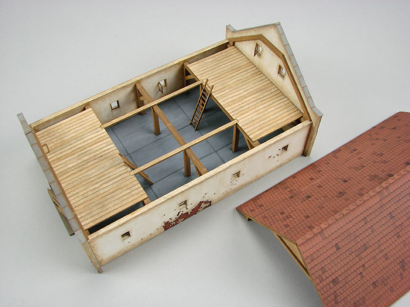 Photo of Old Workshop 1:87 Scale Vessel Railway Miniatures Laser-Cut Card Model Kit assembled building