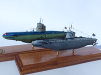 Photo of the German Type UB I Submarine resin model kit in 1:72 or 1:144 scale by RC Subs, showcasing fine historical details.