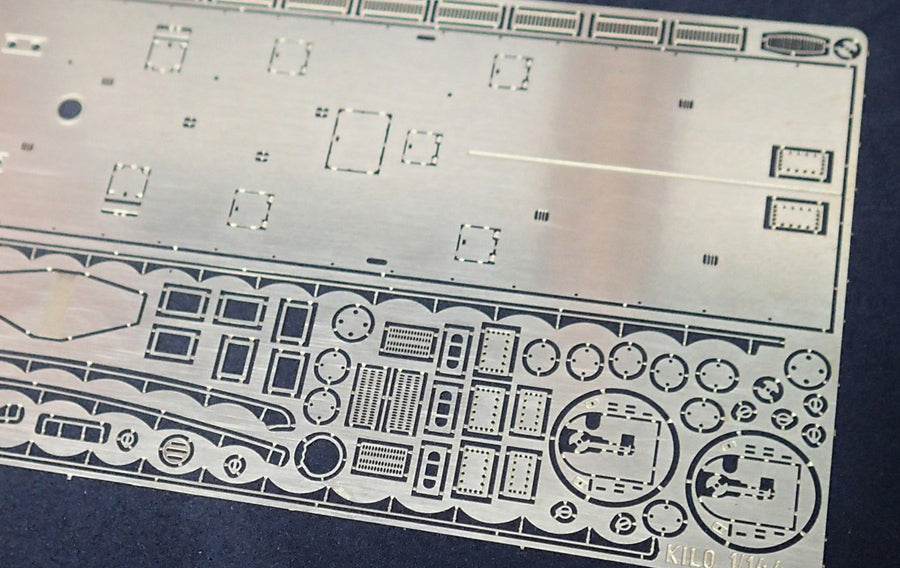 Photo of photo-etched brass deck and detail set for Kilo class submarine 1:144 Trumpeter 05903 by RCSubs