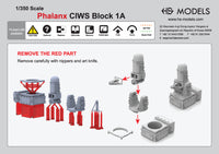 Photo of Phalanx CIWS Block 1A 1/350 scale resin model upgrade set by HS Model